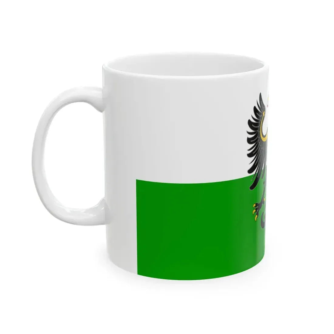 Flag of the Prince-Bishopric of Trent (Italy) White Coffee Mug - Go Mug Yourself