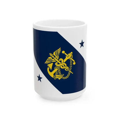 Flag of the Principal Deputy Assistant Secretary for Health (United States) White Coffee Mug 15oz - Go Mug Yourself