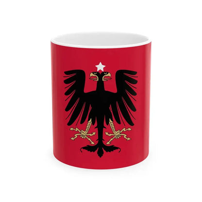 Flag of the Principality of Albania 1914 (Albania) White Coffee Mug 11oz - Go Mug Yourself