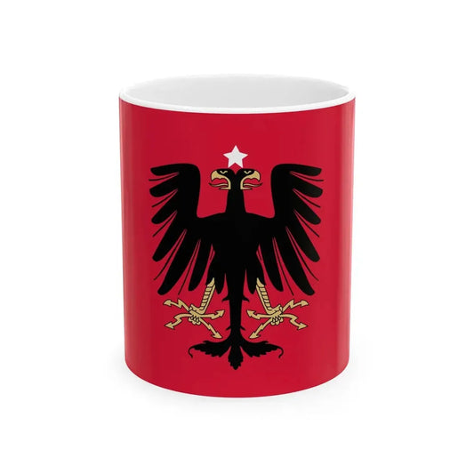 Flag of the Principality of Albania 1914 (Albania) White Coffee Mug 11oz - Go Mug Yourself