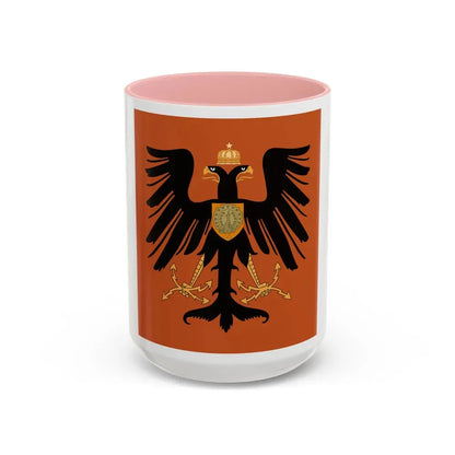Flag of the Principality of Albania 1915 - Accent Coffee Mug 15oz Pink - Go Mug Yourself