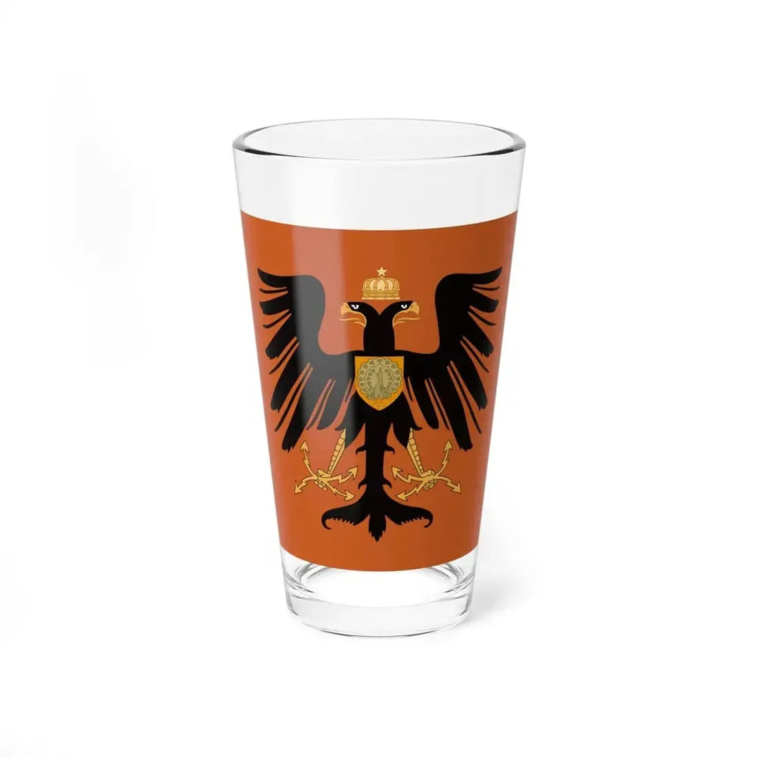 Flag of the Principality of Albania 1915 - Pint Glass 16oz 16oz - Go Mug Yourself
