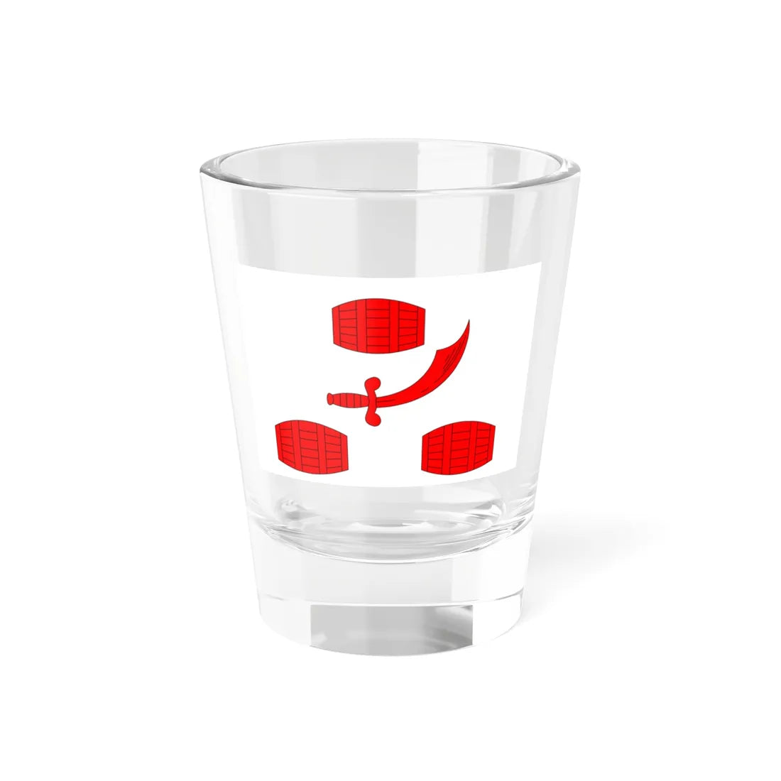 Flag of the Principality of Bengal 15th-18th century (Bangladesh) Shot Glass 1.5oz 1.5oz - Go Mug Yourself