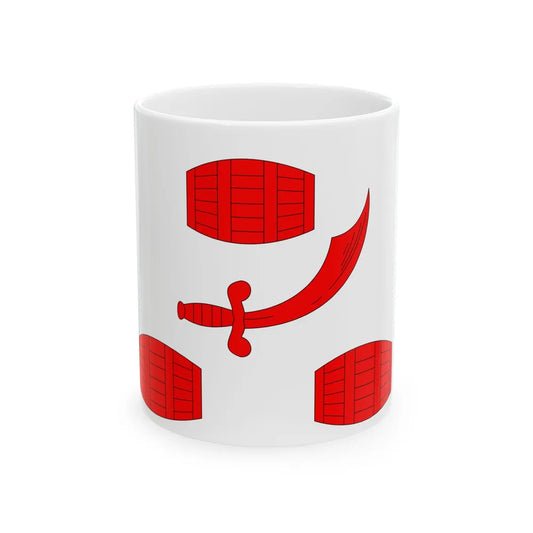 Flag of the Principality of Bengal 15th-18th century (Bangladesh) White Coffee Mug 11oz - Go Mug Yourself