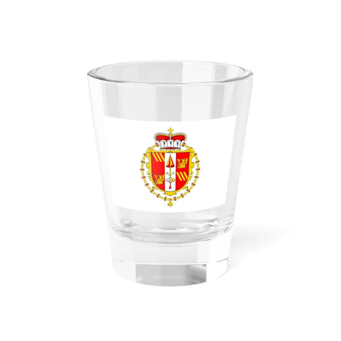 Flag of the Principality of Piombino 1701-1803 (Italy) Shot Glass 1.5oz 1.5oz - Go Mug Yourself