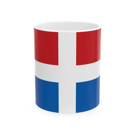 Flag of the Principality of Samos 1834-1912 (Greece) White Coffee Mug 11oz - Go Mug Yourself