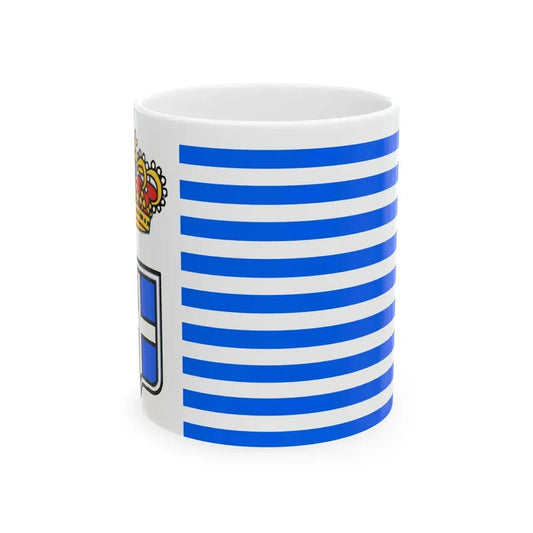 Flag of the Principality of Seborga (Italy) White Coffee Mug 11oz - Go Mug Yourself