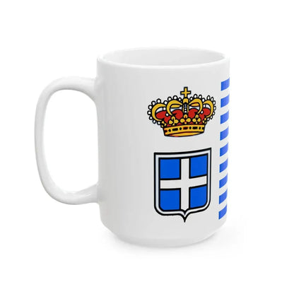 Flag of the Principality of Seborga (Italy) White Coffee Mug - Go Mug Yourself