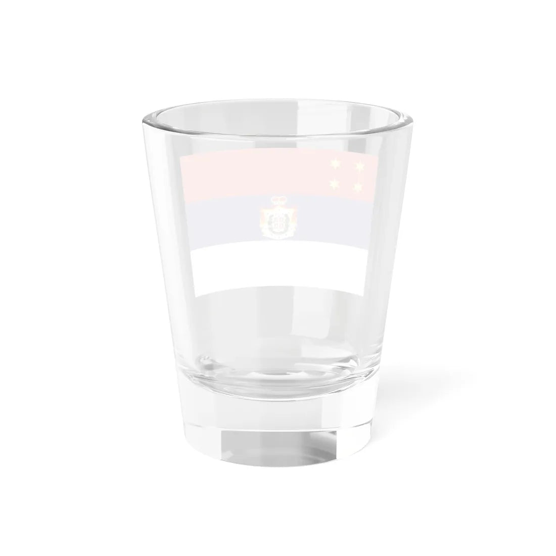 Flag of the Principality of Serbia 1838-1849 (Serbia) Shot Glass 1.5oz - Go Mug Yourself