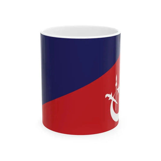 Flag of the Private Secretary to the Sultan of Kelantan (Malaysia) White Coffee Mug 11oz - Go Mug Yourself