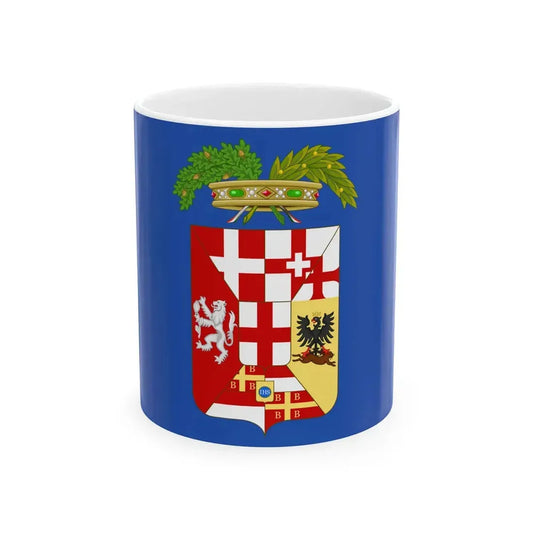 Flag of the Province of Alessandria (Italy) White Coffee Mug 11oz - Go Mug Yourself