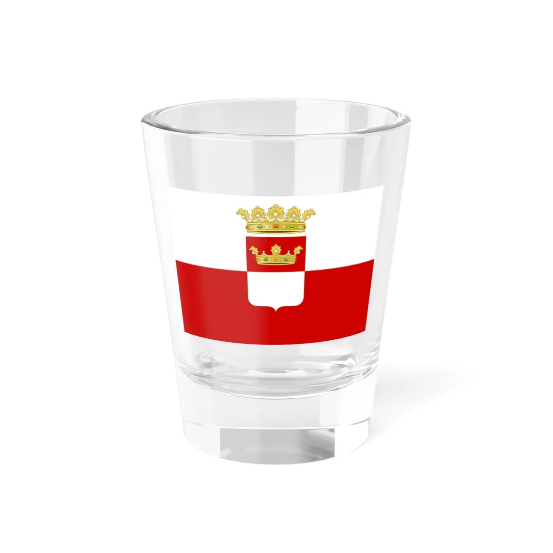 Flag of the province of Avellino (Italy) Shot Glass 1.5oz 1.5oz - Go Mug Yourself
