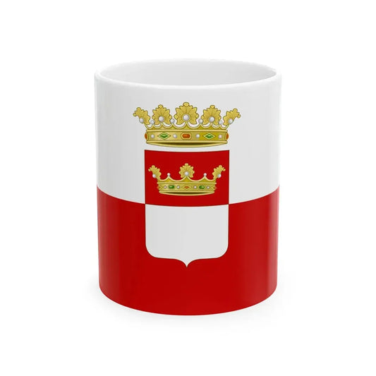 Flag of the province of Avellino (Italy) White Coffee Mug 11oz - Go Mug Yourself