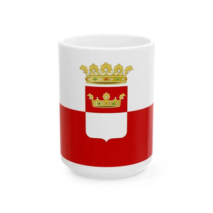 Flag of the province of Avellino (Italy) White Coffee Mug 15oz - Go Mug Yourself