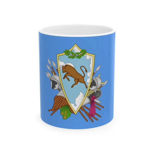 Flag of the province of Benevento (Italy) White Coffee Mug 11oz - Go Mug Yourself