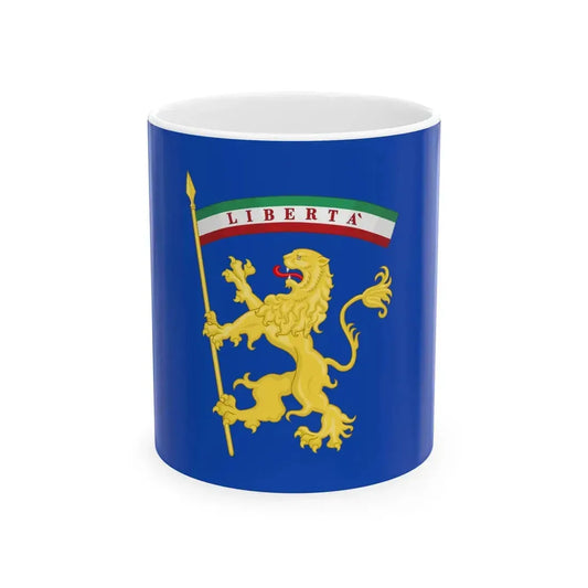 Flag of the province of Bologna (Italy) White Coffee Mug 11oz - Go Mug Yourself