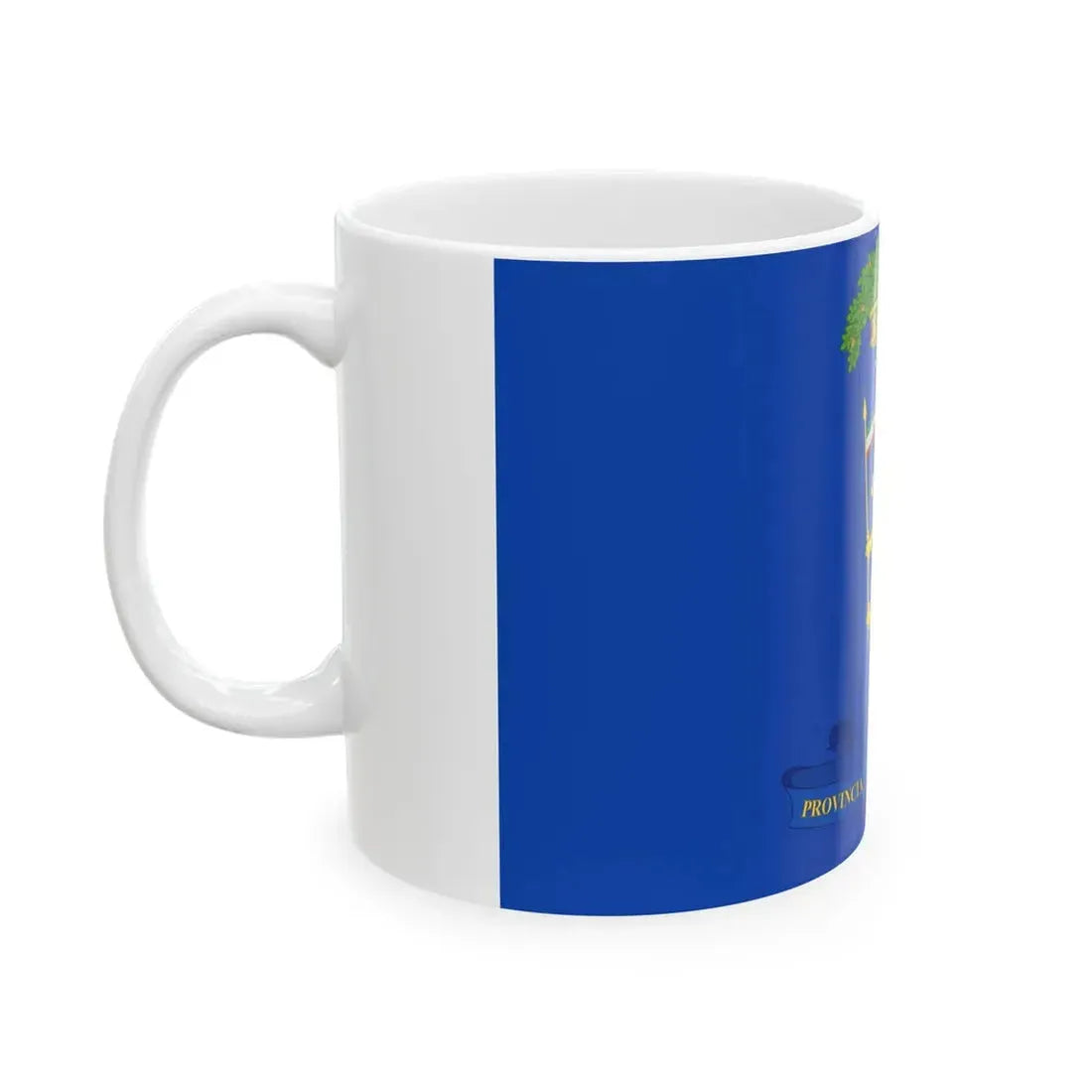 Flag of the Province of Bologna Variant (Italy) White Coffee Mug - Go Mug Yourself