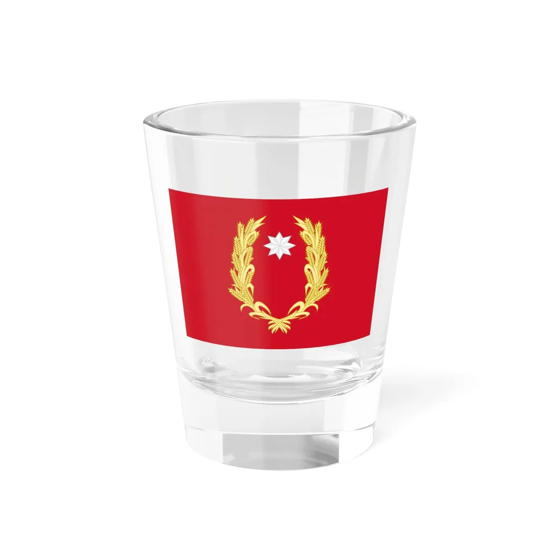 Flag of the province of Campobasso (Italy) Shot Glass 1.5oz 1.5oz - Go Mug Yourself