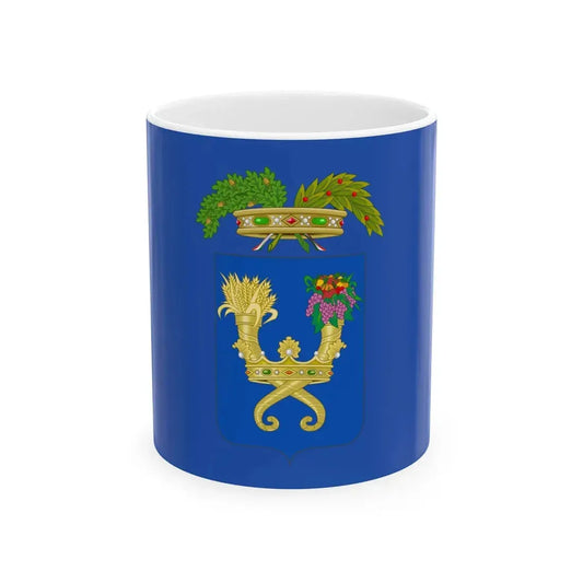 Flag of the province of Caserta (Italy) White Coffee Mug 11oz - Go Mug Yourself