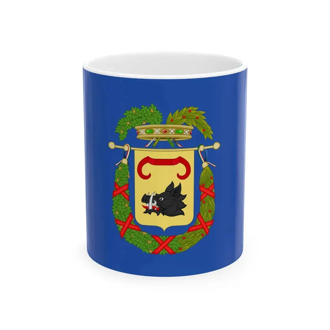 Flag of the province of Chieti Variant (Italy) White Coffee Mug 11oz - Go Mug Yourself