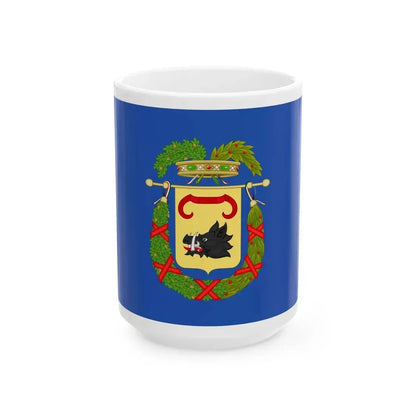 Flag of the province of Chieti Variant (Italy) White Coffee Mug 15oz - Go Mug Yourself