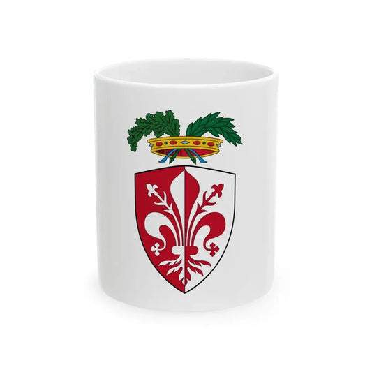 Flag of the Province of Florence (Italy) White Coffee Mug 11oz - Go Mug Yourself