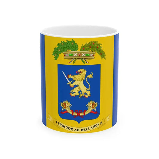 Flag of the Province of Frosinone (Italy) White Coffee Mug 11oz - Go Mug Yourself