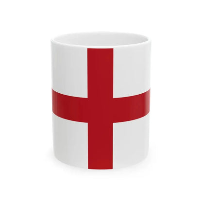 Flag of the Province of Genoa (Italy) White Coffee Mug 11oz - Go Mug Yourself