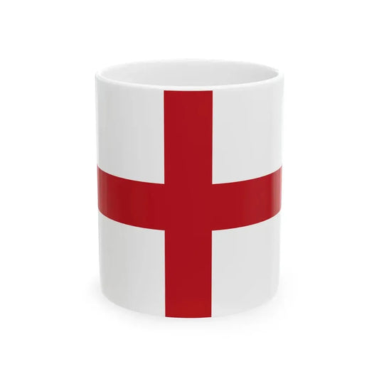 Flag of the Province of Genoa (Italy) White Coffee Mug 11oz - Go Mug Yourself