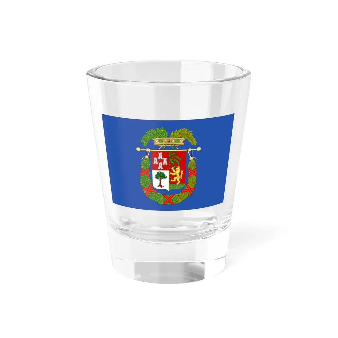 Flag of the Province of Imperia (Italy) Shot Glass 1.5oz 1.5oz - Go Mug Yourself