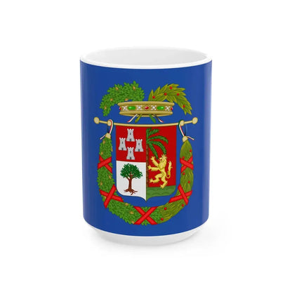 Flag of the Province of Imperia (Italy) White Coffee Mug 15oz - Go Mug Yourself