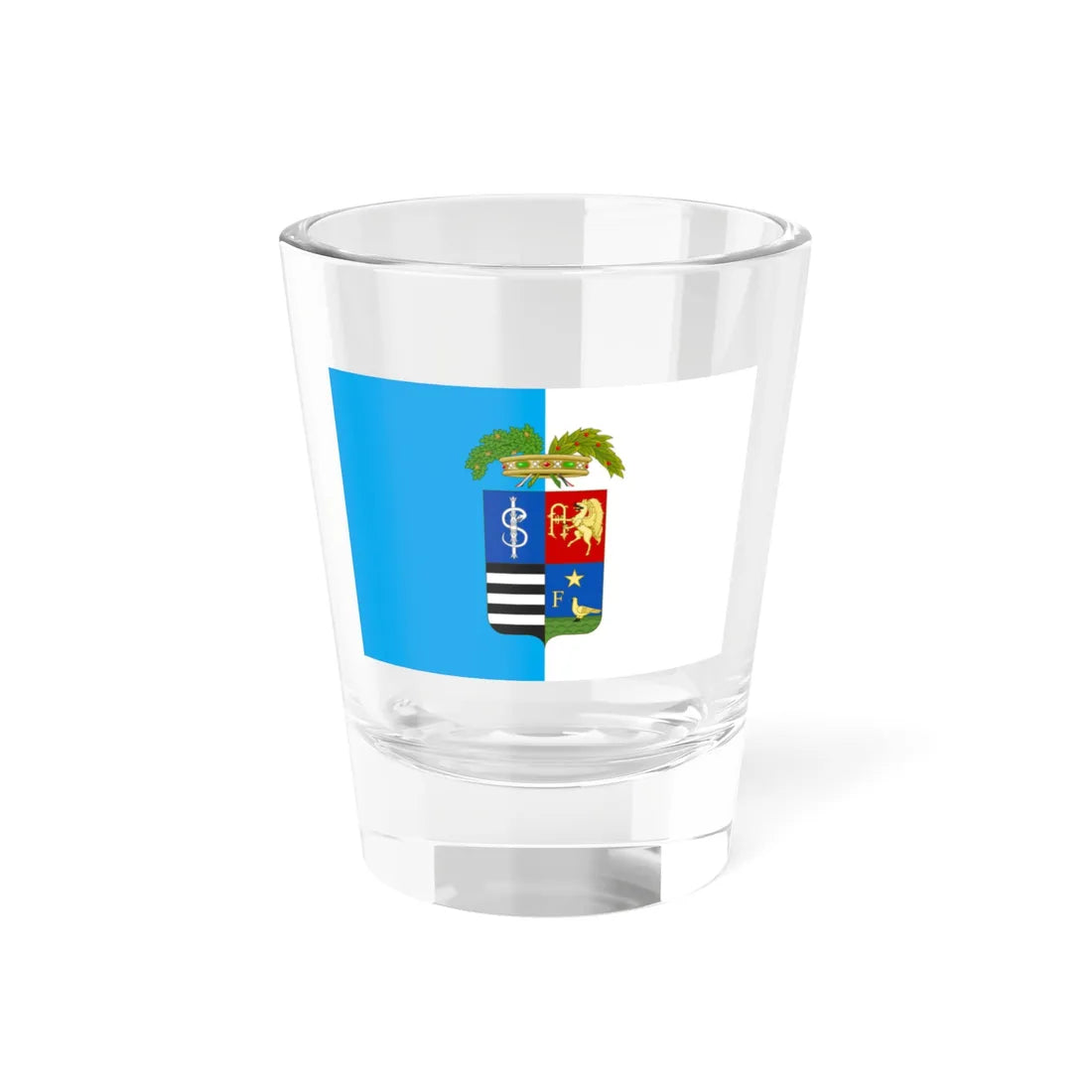 Flag of the Province of Isernia (Italy) Shot Glass 1.5oz 1.5oz - Go Mug Yourself