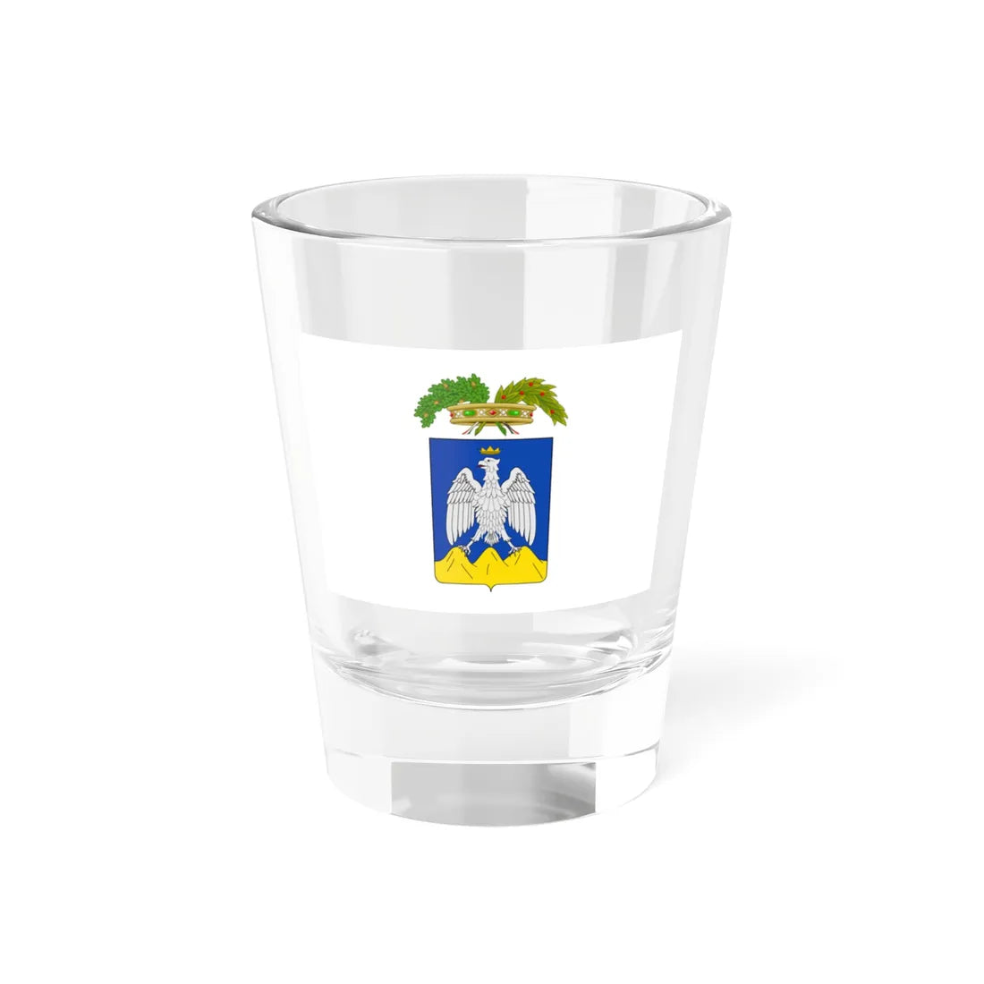 Flag of the Province of LAquila (Italy) Shot Glass 1.5oz 1.5oz - Go Mug Yourself
