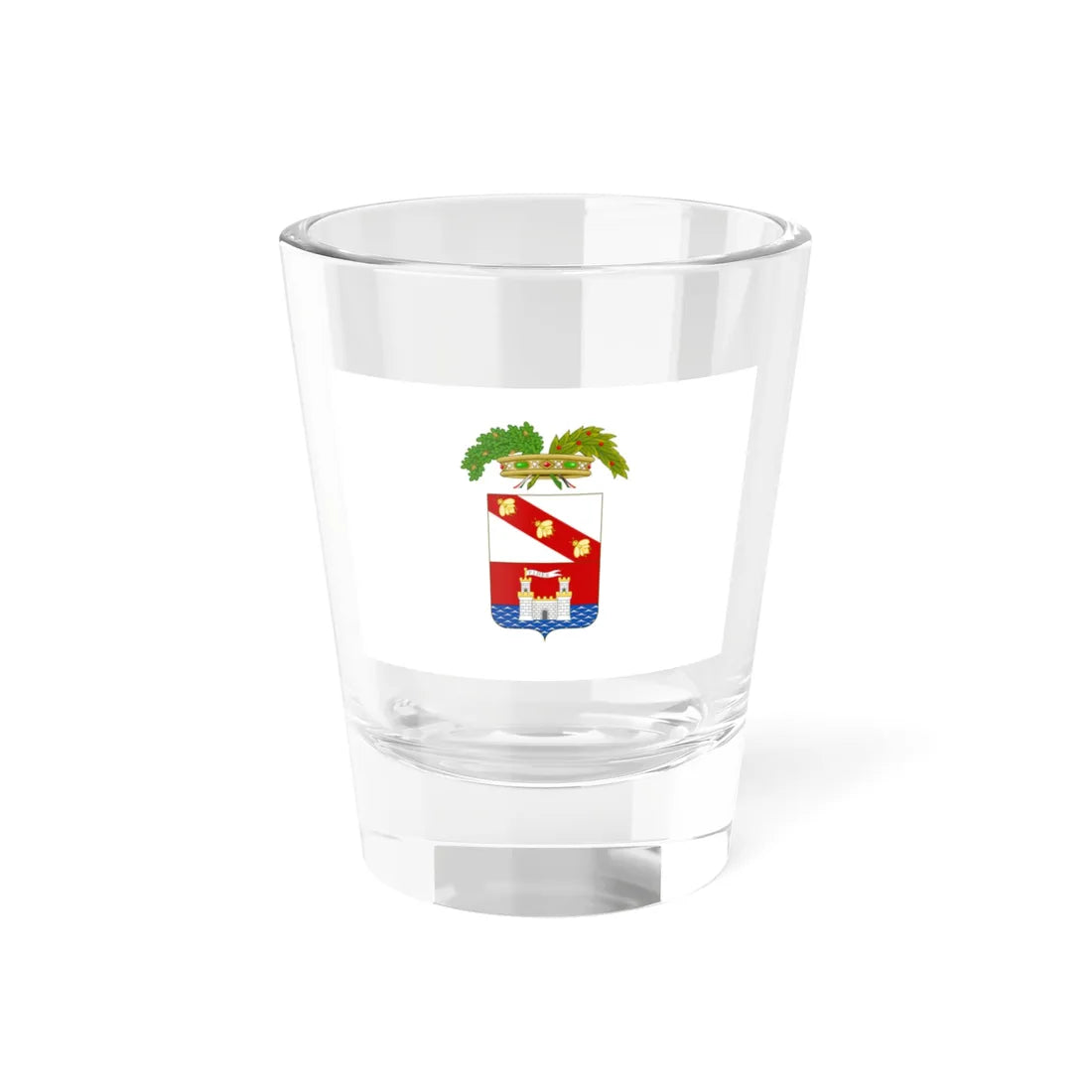 Flag of the province of Livorno (Italy) Shot Glass 1.5oz 1.5oz - Go Mug Yourself