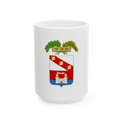 Flag of the province of Livorno (Italy) White Coffee Mug 15oz - Go Mug Yourself