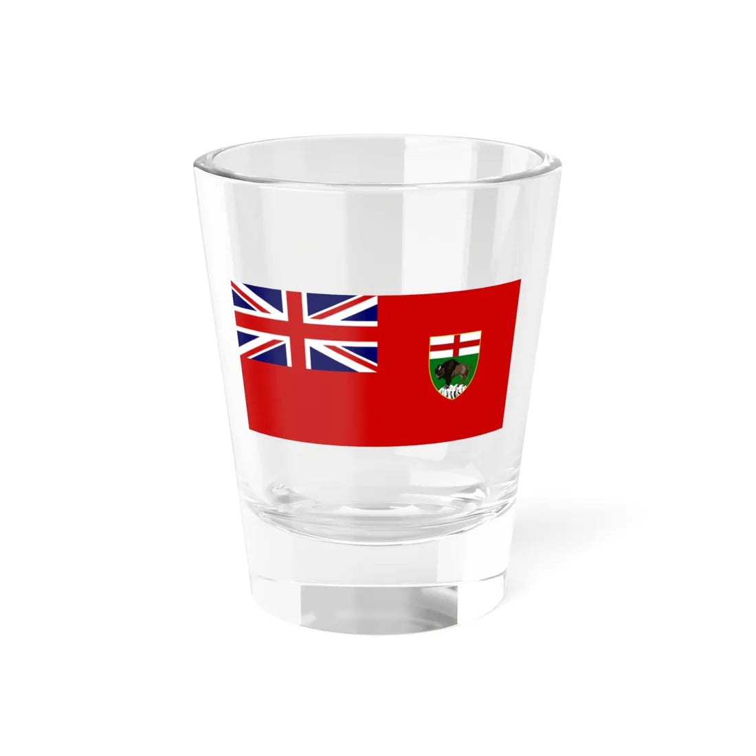 Flag of the Province of Manitoba (Canada) Shot Glass 1.5oz 1.5oz - Go Mug Yourself