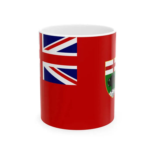 Flag of the Province of Manitoba (Canada) White Coffee Mug 11oz - Go Mug Yourself