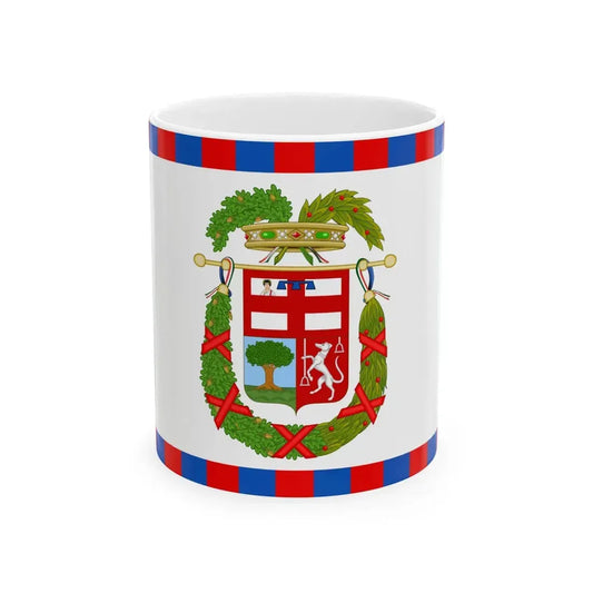 Flag of the Province of Mantua (Italy) White Coffee Mug 11oz - Go Mug Yourself