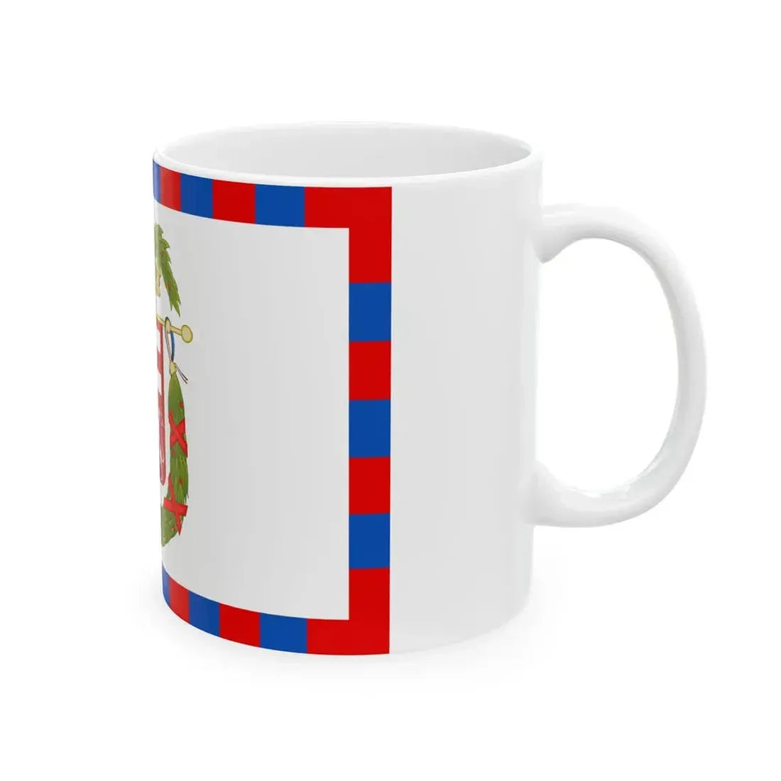 Flag of the Province of Mantua (Italy) White Coffee Mug - Go Mug Yourself