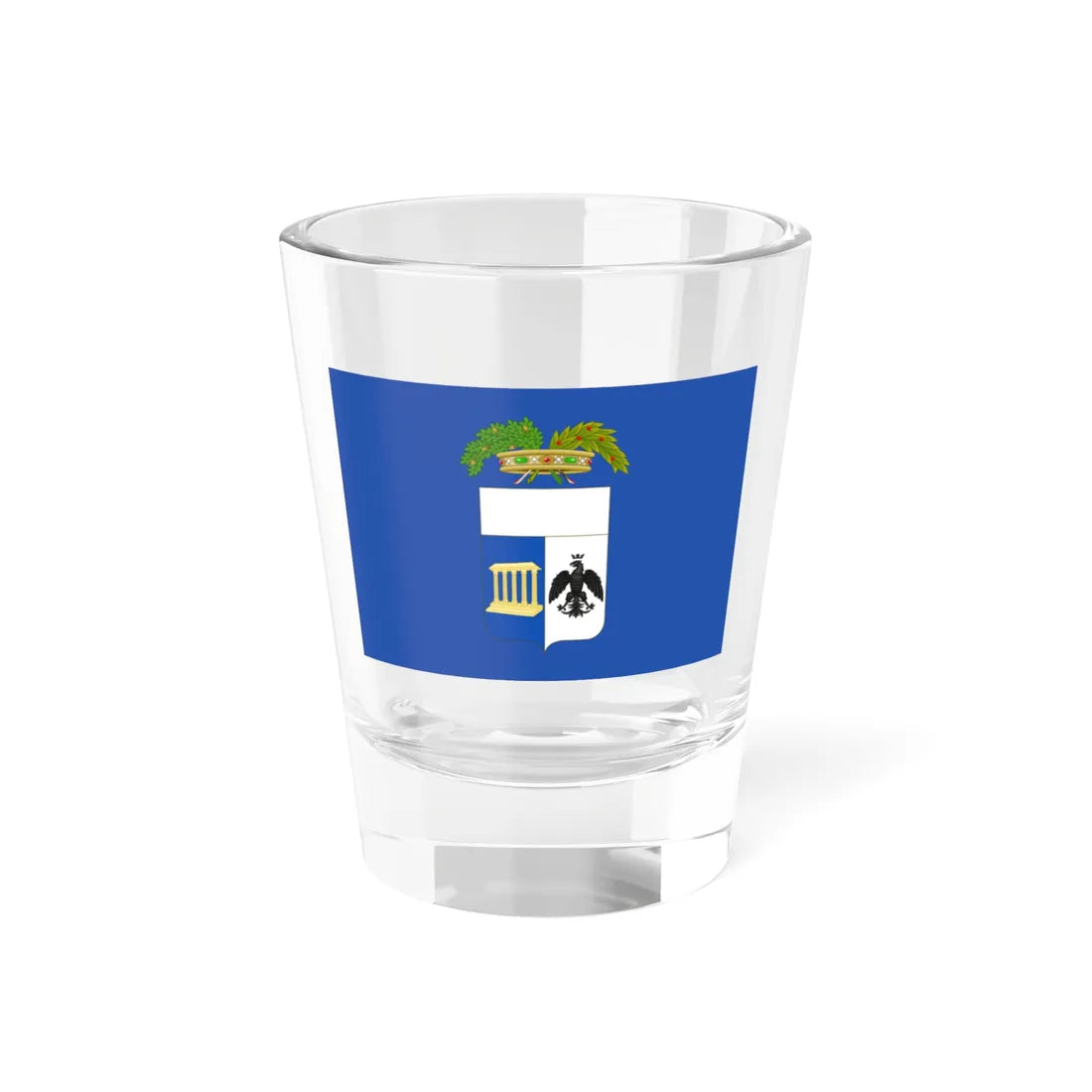 Flag of the Province of Matera (Italy) Shot Glass 1.5oz 1.5oz - Go Mug Yourself
