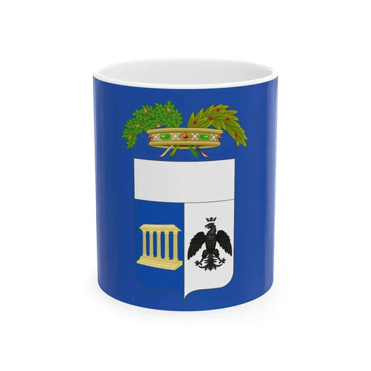 Flag of the Province of Matera (Italy) White Coffee Mug 11oz - Go Mug Yourself
