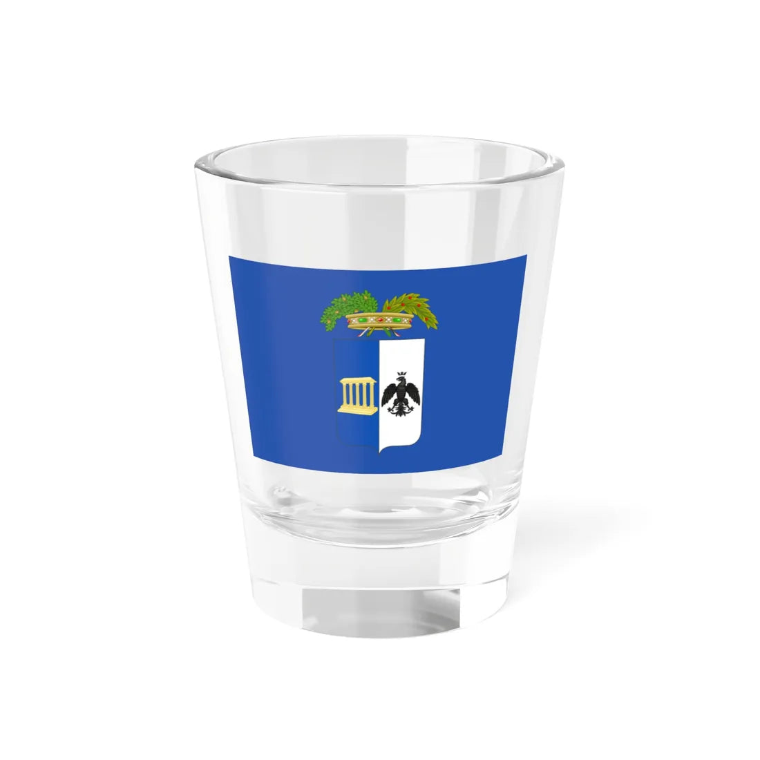 Flag of the Province of Matera Variant (Italy) Shot Glass 1.5oz 1.5oz - Go Mug Yourself