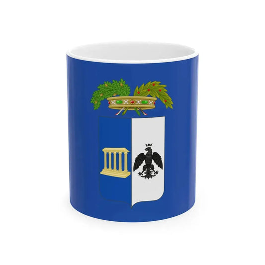 Flag of the Province of Matera Variant (Italy) White Coffee Mug 11oz - Go Mug Yourself