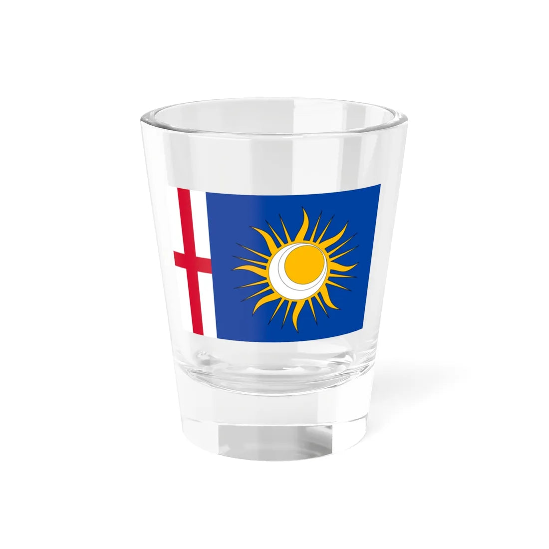 Flag of the Province of Milan (Italy) Shot Glass 1.5oz 1.5oz - Go Mug Yourself