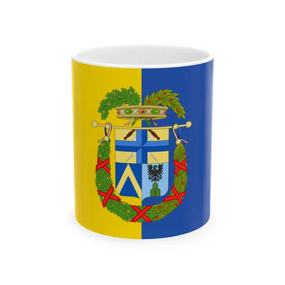 Flag of the province of Modena (Italy) White Coffee Mug 11oz - Go Mug Yourself