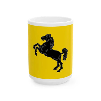 Flag of the Province of Naples (Italy) White Coffee Mug 15oz - Go Mug Yourself