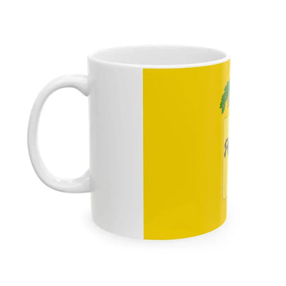 Flag of the province of Naples Variant (Italy) White Coffee Mug - Go Mug Yourself