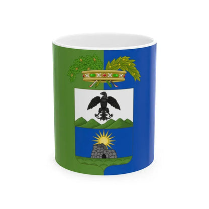 Flag of the Province of Nuoro (Italy) White Coffee Mug 11oz - Go Mug Yourself