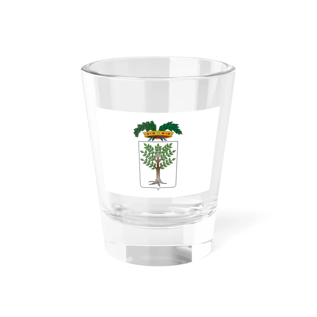Flag of the Province of Oristano (Italy) Shot Glass 1.5oz 1.5oz - Go Mug Yourself