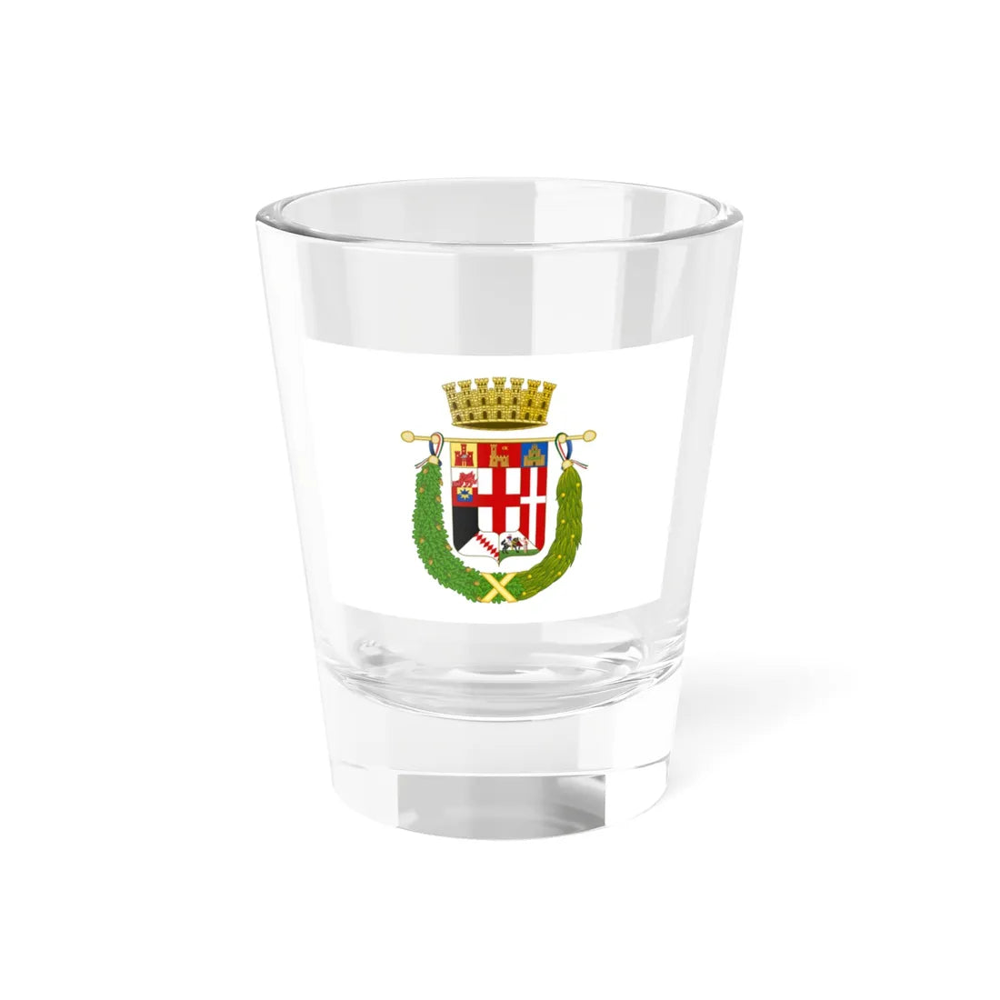 Flag of the Province of Padua (Italy) Shot Glass 1.5oz 1.5oz - Go Mug Yourself